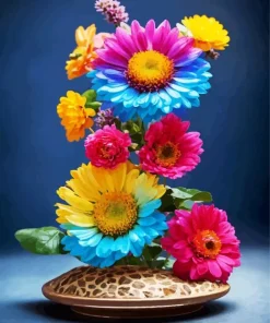 Colorful Ikebana Diamond Painting