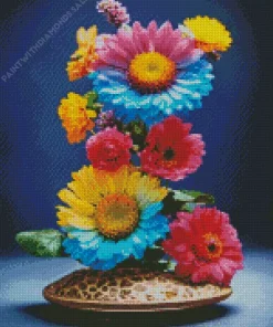 Colorful Ikebana Diamond Painting