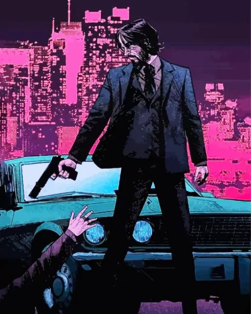 Cool Art John Wick Diamond Painting