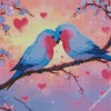 Cute Lovebirds Diamond Painting