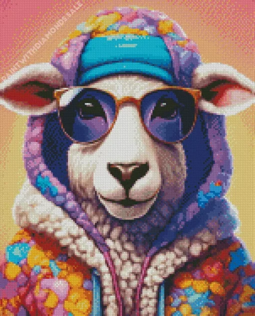 Cute Sheep Art Diamond Painting