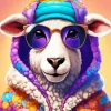 Cute Sheep Art Diamond Painting