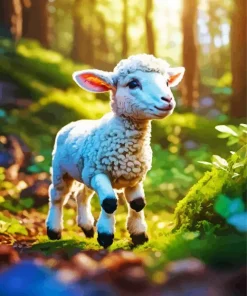 Cute Little Sheep Diamond Painting