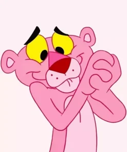 Cute Pink Panther Diamond Painting