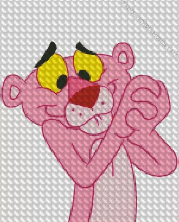 cute pink panther Diamond Paintings Cute Pink Panther Diamond Painting