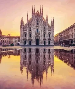 Duomo Di Milano Reflection Diamond Painting