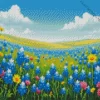 Field Of Bluebonnets Diamond Painting