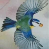 Flying Blue Tit Diamond Painting