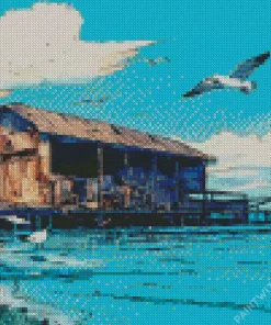 Flying Seagulls Diamond Painting