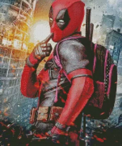 Funny Deadpool Diamond Painting