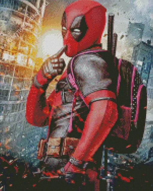 Funny Deadpool Diamond Painting