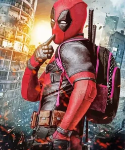 Funny Deadpool Diamond Painting