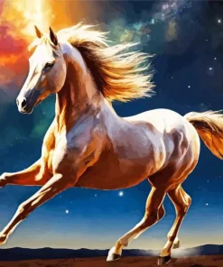 Galaxy Arabian Horse Diamond Painting