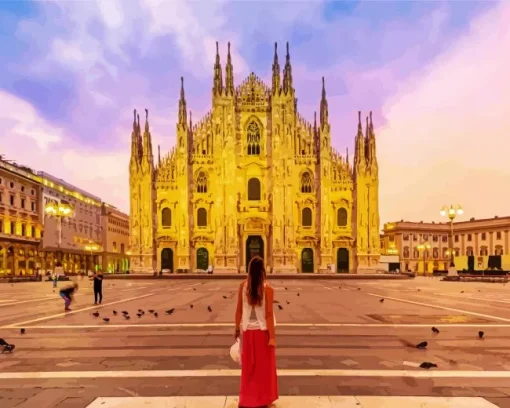 Girl In Milan Diamond Painting