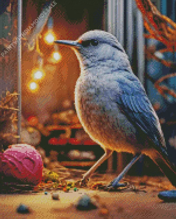 gray Mockingbird Diamond Dotz Gray Mockingbird Diamond Painting