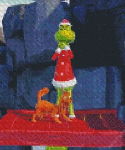 Grinch Santa Diamond Painting