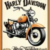 Harley Davidson Motorcycle Poster Diamond Painting