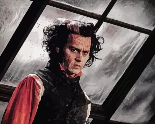 Iconic Johnny As Sweeney Todd Diamond Painting