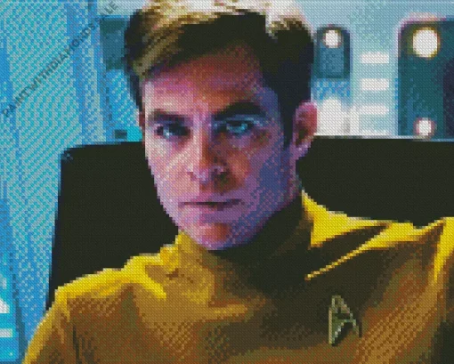 James T Kirk Character Diamond Painting