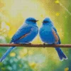 Lovely Indigo Bunting Birds Diamond Painting