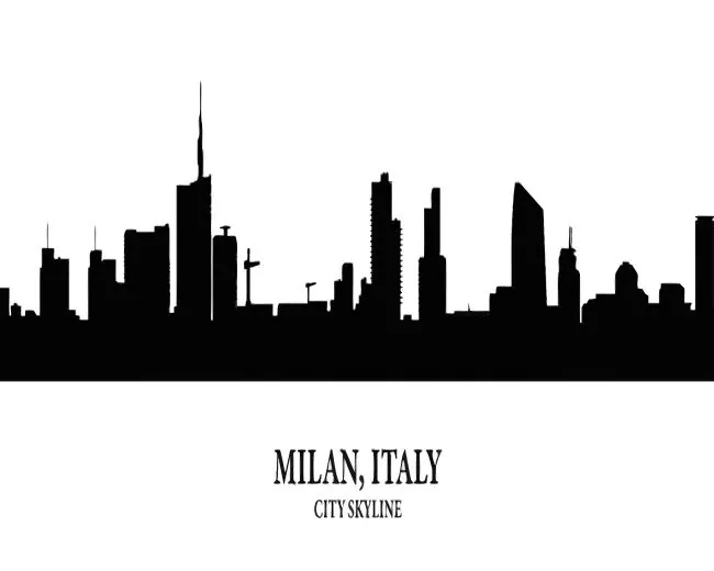 milan city skyline silhouette Diamond Dotz Milan City Skyline Silhouette Diamond Painting