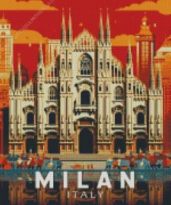 Milan Poster Art Diamond Painting