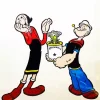 Olive And Popeye Diamond Painting