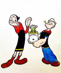 Olive And Popeye Diamond Painting