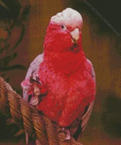 Pink Cockatoo Art Diamond Painting