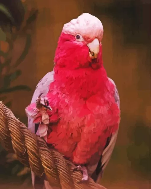 Pink Cockatoo Art Diamond Painting