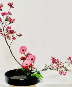 Pink Ikebana Diamond Painting