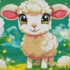 Pink Sheep Diamond Painting