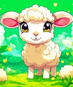 Pink Sheep Diamond Painting