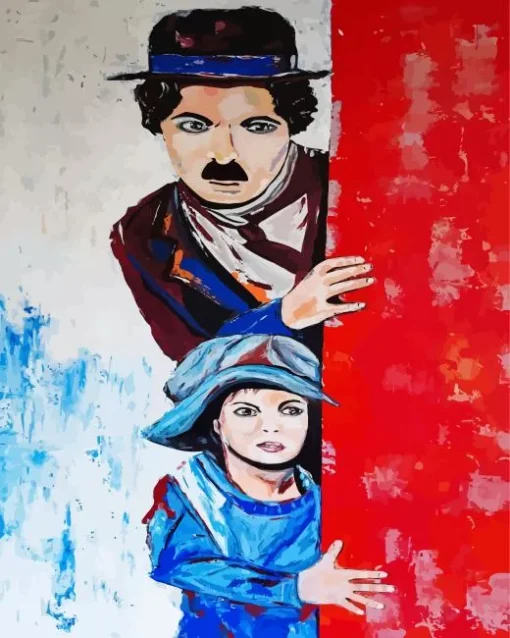 Pop Art Painting Charlie Chaplin Diamond Painting