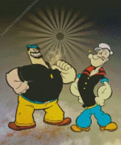 Popeye And Brutus Diamond Painting