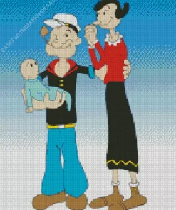 Popeye The Sailor Man Family Diamond Painting