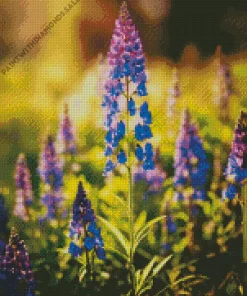 Purple Bluebonnet Diamond Painting