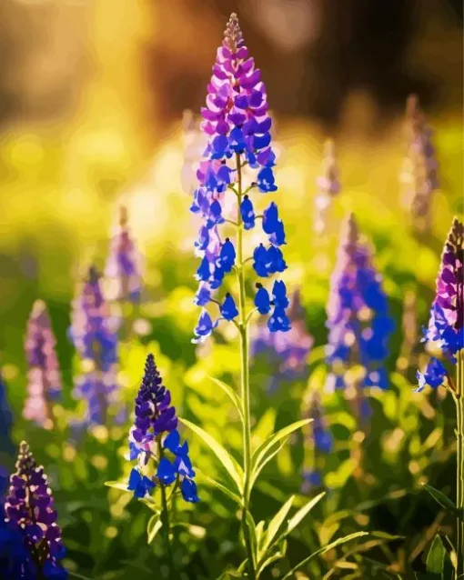 Purple Bluebonnet Diamond Painting