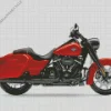 Red Harley Davidson Diamond Painting