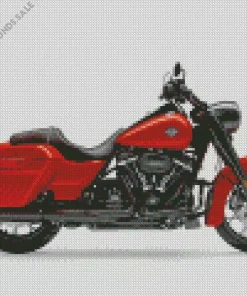 Red Harley Davidson Diamond Painting