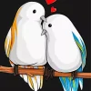 Romantic Couple Of Birds Diamond Painting