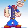 Serious Popeye The Sailor Man Diamond Painting