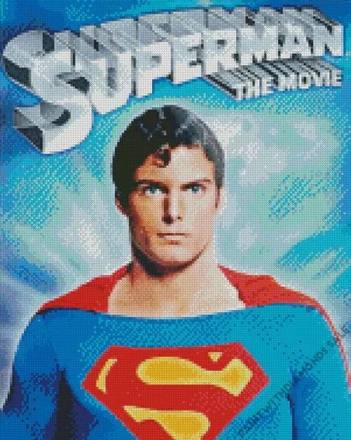 Superman Film Poster Diamond Painting