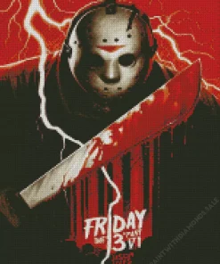 The Friday The 13th Film Poster Diamond Painting