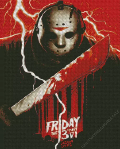 The Friday The 13th Film Poster Diamond Painting