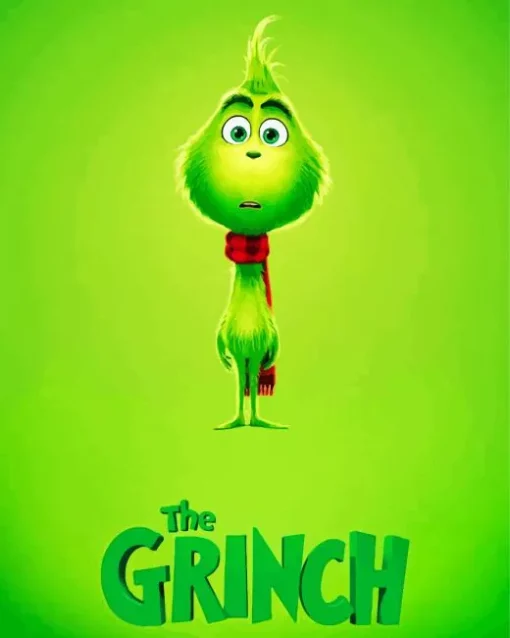 The Grinch Cartoon Poster Diamond Painting