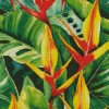 Tropical Bird Of Paradise Plant Diamond Painting