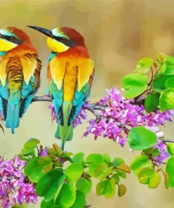 Twin European Bee Eater Birds Diamond Painting