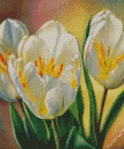 White And Yellow Crocus Diamond Painting