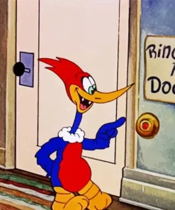 Woody Woodpecker In Knock Knock Diamond Painting